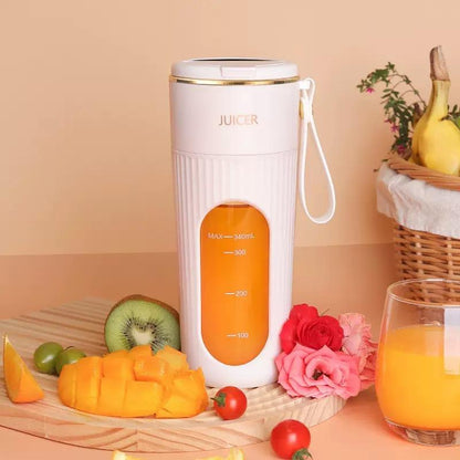 Portable 340ml Automatic Mini Mixer Blender Cup Rechargeable USB Water Juicer for Fruit & Vegetables Direct Drinking